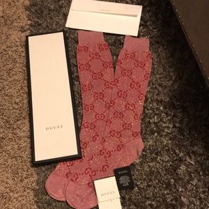 gucci lurex interlocking g socks